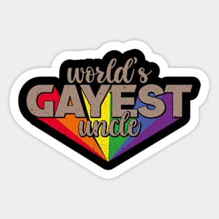 worlds gayest uncle Sticker